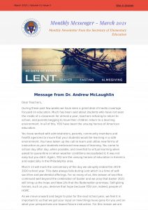 Monthly Messenger - March 2021